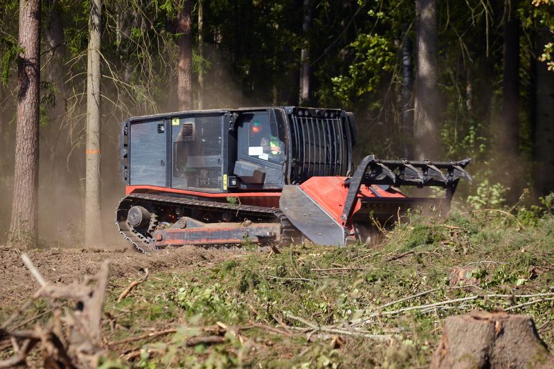 Land Clearing Equipment in Action